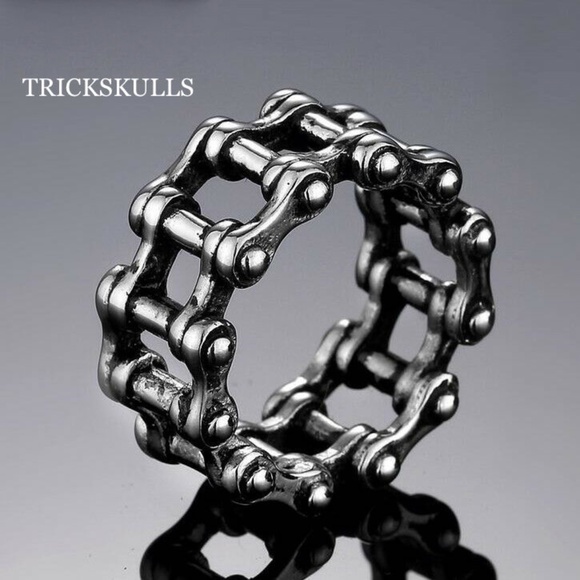 Chain Ring Chainring Band Fixed Solid Links New Retro Vintage 9 10 11 - Picture 4 of 5